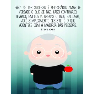 Placa Decorativa     Steve Jobs